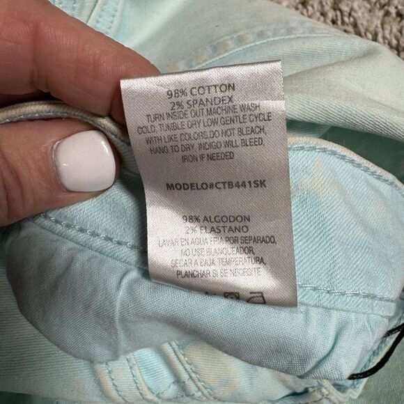 C’EST TOI Acid Blue Washed Distressed Mini Skirt Size Large NEW - Picture 5 of 5